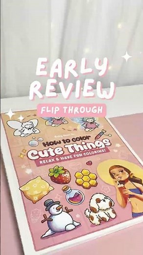 My Favorite Tutorial Coloring Book So Far 💕 How to Color Cute Things Review