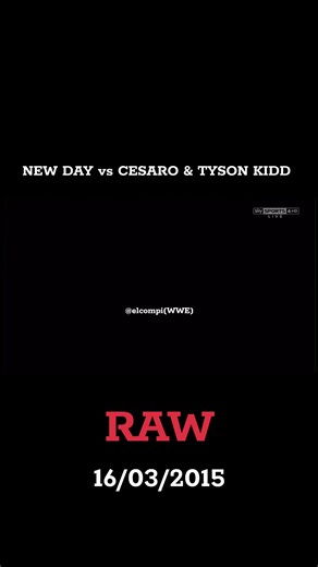 WWE Raw Match: New Day vs Cesaro & Tyson Kidd