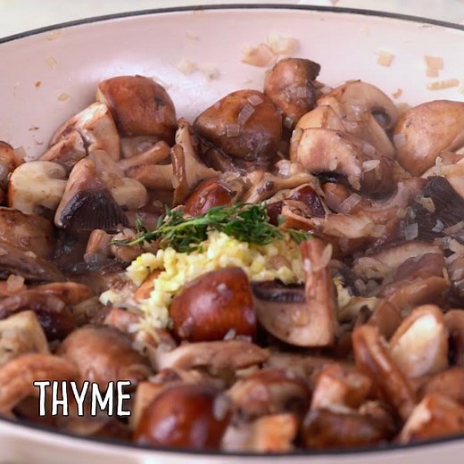 Beluga Lentil, Spinach and Mushroom Pie