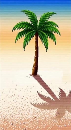 Retro Tropical Solo Vintage Pixel Loop