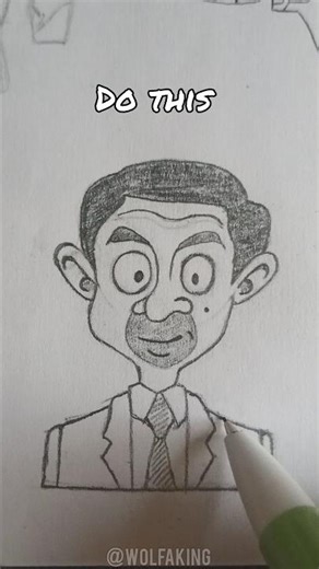 How to draw "Mr bean"|| Mr bean drawing tutorial ||Easy Tutorial ||#drawing#art#music #pencildrawing
