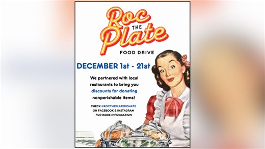Local restaurants team up for ROCTHEPLATE Food Drive