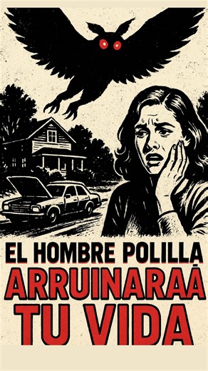 Si ves esto, tu vida se convertirá en una pesadilla . . . Una mujer vio al "Hombre Polilla", una criatura alada que se aparece antes de las grandes tragedias. Desde entonces, su vida se convirtió en un infierno: perdió su trabajo, sus coches se averiaron y la mala suerte la persigue. ¿Es una coincidencia, o el Mothman es real? . . . #paranormal #religion #miedo #creepy #terror | La Guarida del Enigma