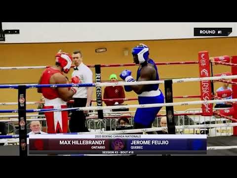 Max Gillebrandt vs Jerome Feujio - 2025 Boxing Canada Nationals - Session 3