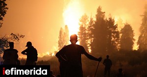 Φωτιά στην Εύβοια: Δύσκολη νύχτα με μέτωπα και αναζωπυρώσεις -Η συγκλονιστική μάχη κατοίκων και πυροσβεστών να προστατέψουν τα χωριά - iefimerida.gr