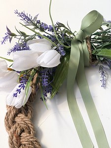 Easy SPRING Wreath for your Front Door