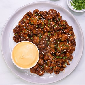 185K views · 405 reactions | Could you handle the heat of this Fire Pop Cauliflower? Made even hotter with Heinz Seriously Good Peri Peri Spicy Mayonnaise. | Tasty | Facebook