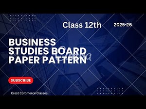 Class 12 Business Studies | Latest CBSE Board Pattern Sample Paper 2025 | 100% Exam Oriented | BST