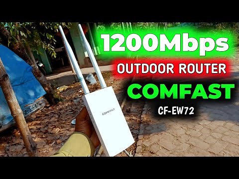 COMFAST CF-EW72 Long Range WiFi Router Range Test