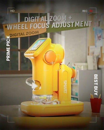 1600X Handheld Digital Microscope with 2-Inch HD Screen – Portable Electronic Magnifier with Came...