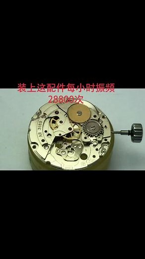 瑞士2834-2机芯安装游丝摆轮