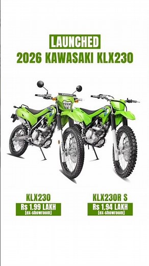 Kawasaki KLX 230 & KLX 230R S New Launch | Price, Specs & Features #shorts