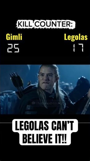 LOTR: Gimli Shocks Legolas #shorts #fyp #comedy #funnyshorts #funnyvideo #funny #trending #lotr