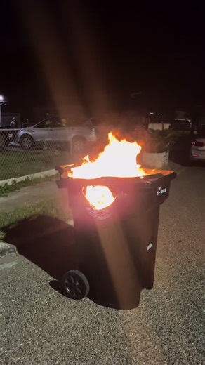 The fire started because the kids were popping fireworks outside from what they had left on new years. After they popped them, instead of watering them down or waiting for the next day, they threw them straight into the trash can. We’re thinking one of them still had a lil fire on it and since it was windy that day it started a big flame. This happed on my dads birthday so that’s why they were all saying “happy birthday dad and happy new years” #fire #trashtalk #firefighter #fireworks #newyear