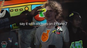 613K views · 57 shares | Say it with stickers on iPhone 7. Tap "Download" below to get the stickers from the film. | Apple | Facebook