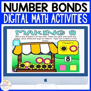 Number Bond Practice Composing and Decomposing Numbers to 10 Kindergarten