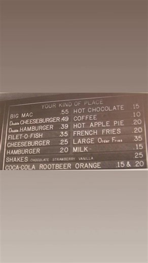 McDonald’s menu 1973 vs 2025 | Classic Retrovision Milestones