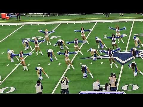 1/5/25 Dallas Cowboys Cheerleaders pregame performance thunder struck closeup views