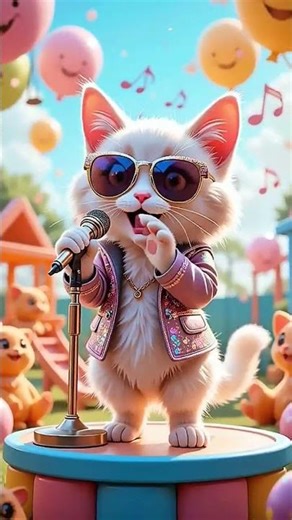 My Cat Singing A Song #kidsanimation #cat #cute #kidsanimation #animation #explore#viral#edit