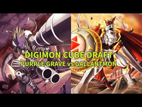 Digimon Card Game Cube Draft! Purple Grave vs Gallantmon!