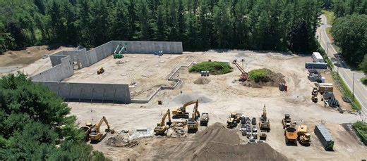 A new supermarket is being built in this Central Mass. town