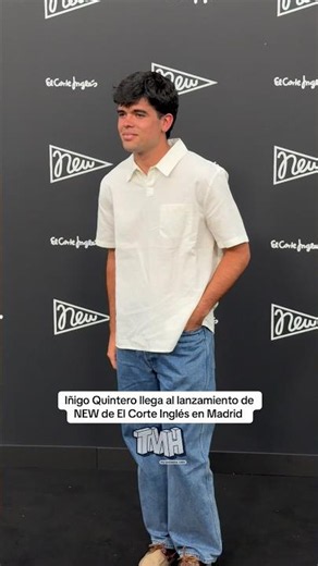 Iñigo Quintero llega al lanzamiento de NEW de El Corte Inglés en Madrid