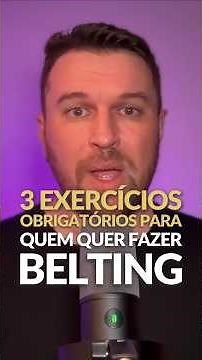 3 EXERCÍCIOS OBRIGATÓRIOS PARA QUEM QUER FAZER BELTING!