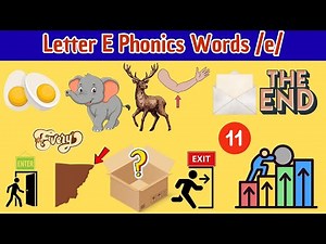Learn Letter E Phonics | Learn Letter E Phonics | Fun ABC Learning for Nursery & Kindergarten Kids