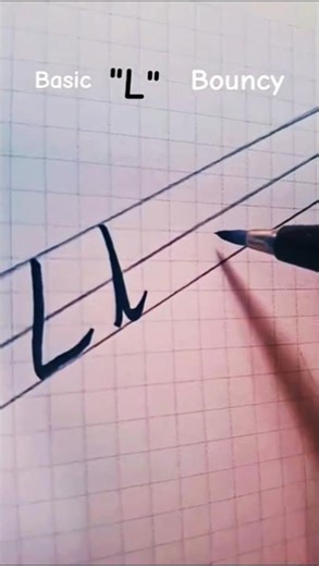 Basic vs Bouncy “Ll” #Calligraphy ✍️🔥 #Shorts #shortsfeed #calligraphy #lettering #shortsfeed