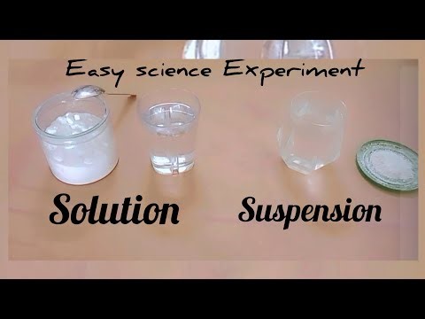 Amazing Science Experiment | Solution and Suspension Explained Science Experiment/science activities