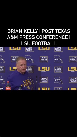 LSU Football Head Coach Brian Kelly holds press conference after getting hammered by Texas A&M. #football #sport #instagood | Total Sports Studio