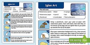 Igloo Art Activity