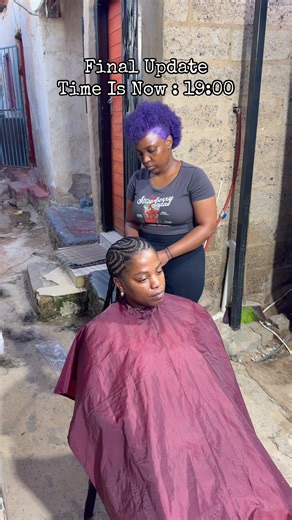 Long Styled Straight Back Braids Tutorial