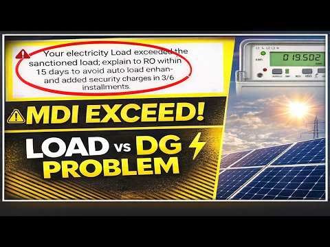 Net Metering New Notice | Sanctioned Load vs DG Capacity | How to Resolve this issue??