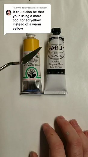 Color Mixing Experiment with Olive Pigment