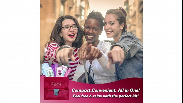 Portable Period Kit: Essential Period Pouch for Teen Girls in School, Travel, and Daily Use - Ideal for Parents, Schools, Churches, Businesses, and Homeless Outreach - Pink (Menstrual Kit, 100)