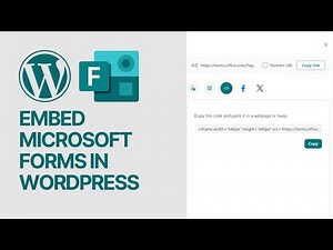 How To Embed Microsoft Forms in WordPress Websites For Free Without Coding?