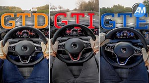 2021 Volkswagen Golf GTI vs. GTD vs. GTE: Autobahn Acceleration Battle