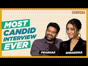 Prabhas & Shraddha Kapoor Candid Interview I Saaho I Baahubali 3 | SHOWSHA