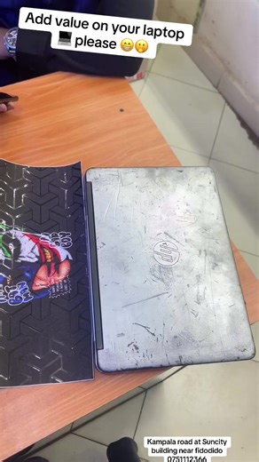 Spend your money on your laptop by putting on a unique stickers #stickers #hp #laptops #fyp