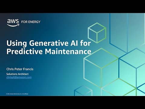 Using Generative AI for Predictive Maintenance on AWS