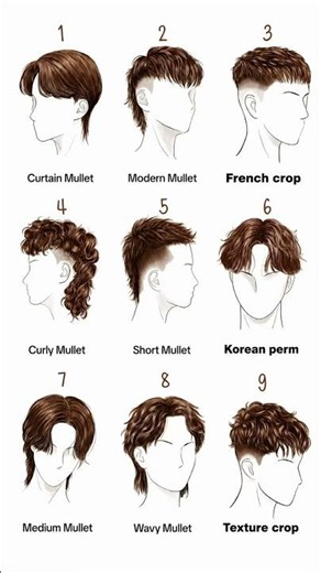 🔥 Top 9 Men’s Hairstyles 💈 Save for your next haircut! ✂️ #MensHair #Haircut #Barber