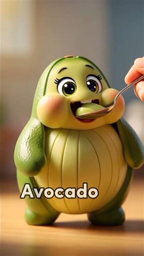 Cute Baby Avocado | Adorable Green Fruit Character Animation 🥑✨