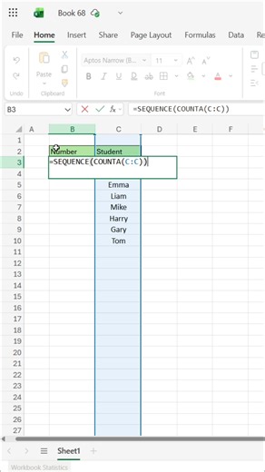 Sequence Function in Excel 👍 #exceltips #exceltricks #exceltutorial #Excel | computernotion