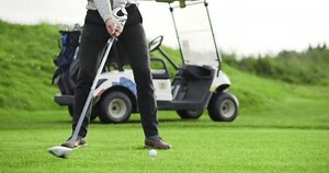 Golfer Hitting Golf Shot Club On Stock Footage Video (100% Royalty-free) 1017919495 | Shutterstock