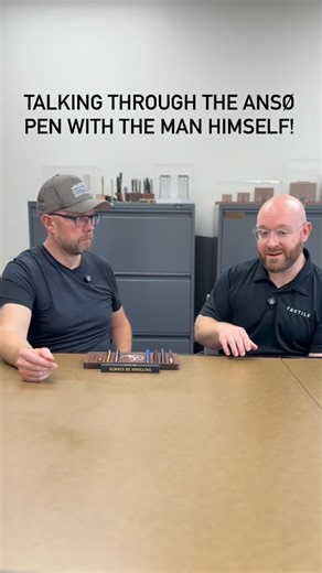 Material talk with @anso_of_denmark about the manufacturing techniques we used in The Ansø Pen. We used a technique called polygonal turning to get the surfaces on the hex-sided pen perfectly flat. Learn more via the link in our profile and pick one up today! | Tactile Turn