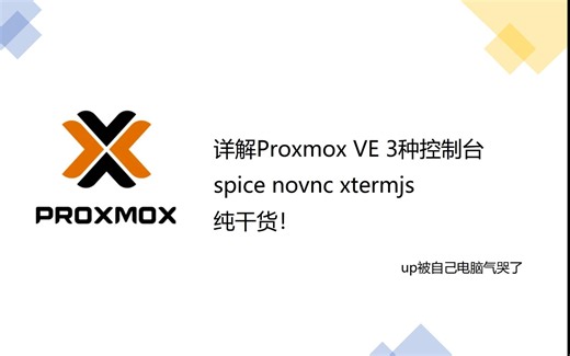 详解Promxox VE中的3种控制台spice\novnc\xtermjs