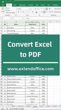 Convert Excel to PDF #excel