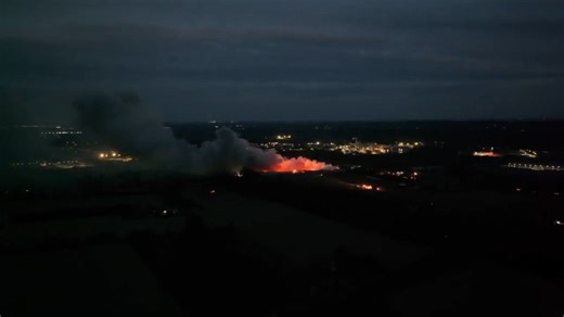 Spring Grove fire at Oldcastle mulch