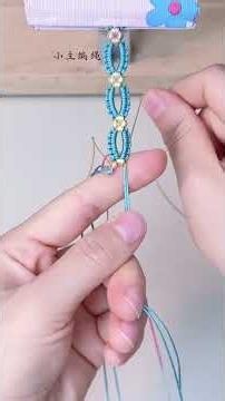 Blue Bracelet Weaving Tutorial - Easy DIY #diy #crafting #bracelets 【DIY Bracelets】